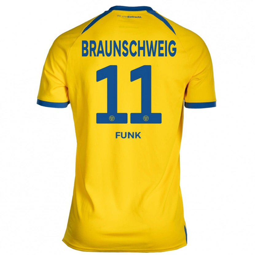 Danxen Dětské Jonah Funk #11 Žlutá Modrá Domů Hráčské Dresy 2025/26 Dres