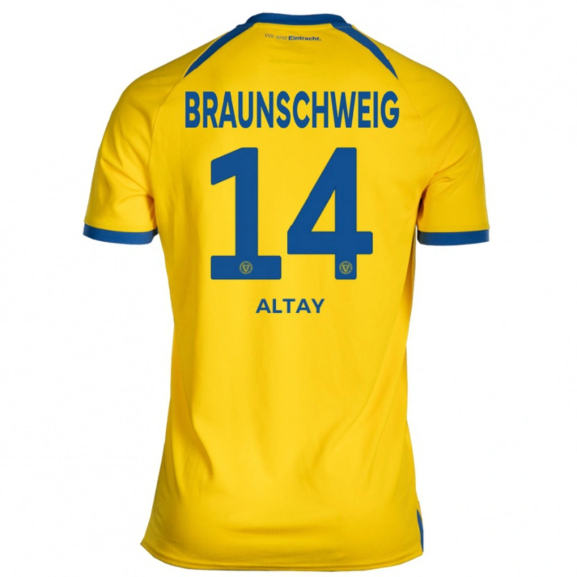 Danxen Dětské Ali Altay #14 Žlutá Modrá Domů Hráčské Dresy 2025/26 Dres