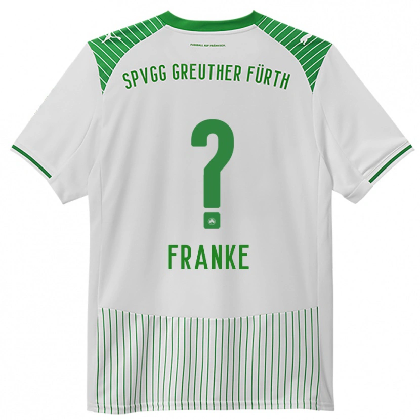 Danxen Dětské Lena Franke #0 Bílá Zelená Domů Hráčské Dresy 2025/26 Dres