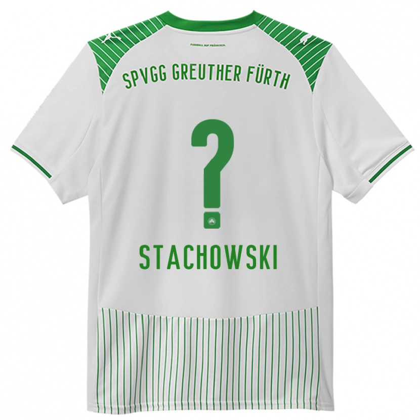 Danxen Dětské Lara Stachowski #0 Bílá Zelená Domů Hráčské Dresy 2025/26 Dres