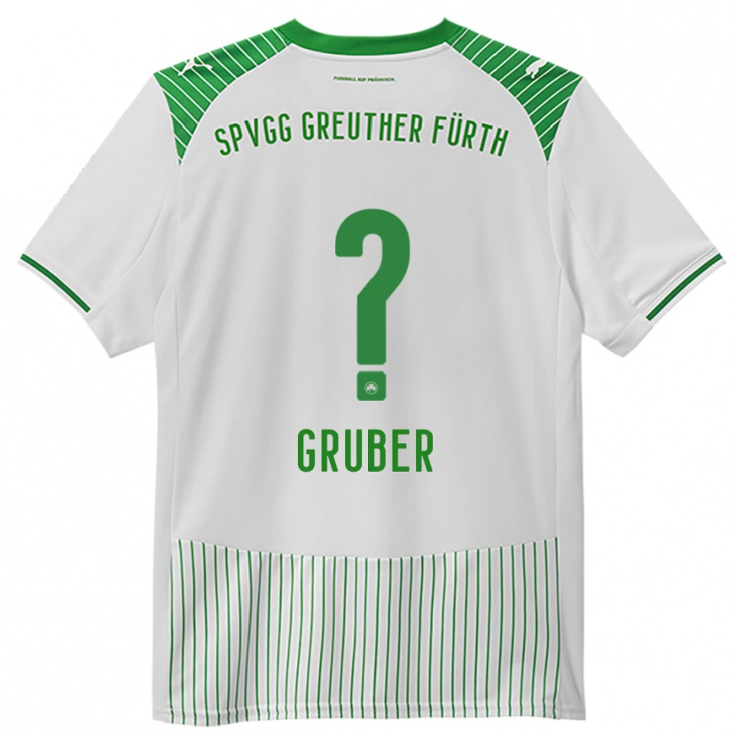 Danxen Dětské Judith Gruber #0 Bílá Zelená Domů Hráčské Dresy 2025/26 Dres