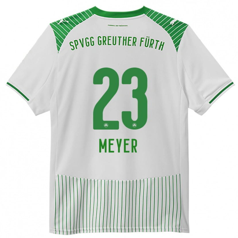 Danxen Dětské Max Meyer #23 Bílá Zelená Domů Hráčské Dresy 2025/26 Dres