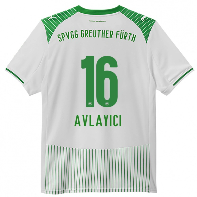 Danxen Dětské Mehmet Avlayici #16 Bílá Zelená Domů Hráčské Dresy 2025/26 Dres