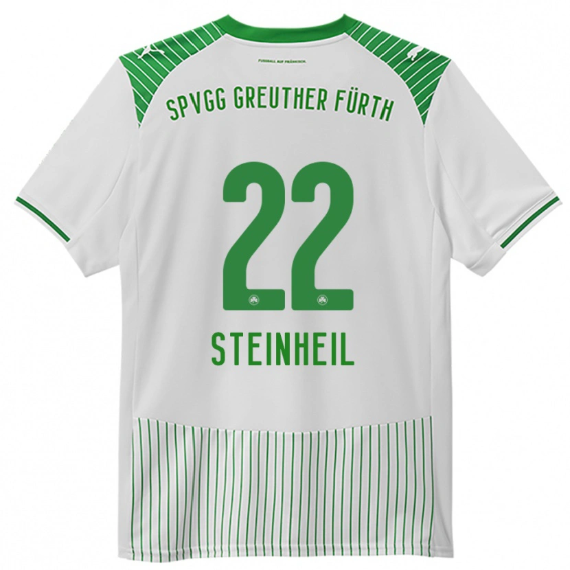 Danxen Dětské Melvin Steinheil #22 Bílá Zelená Domů Hráčské Dresy 2025/26 Dres