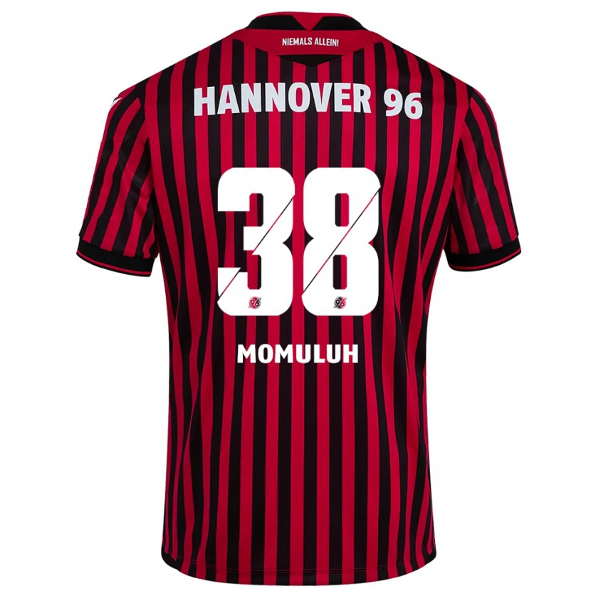 Danxen Dětské Monju Momuluh #38 Červená Černá Domů Hráčské Dresy 2025/26 Dres