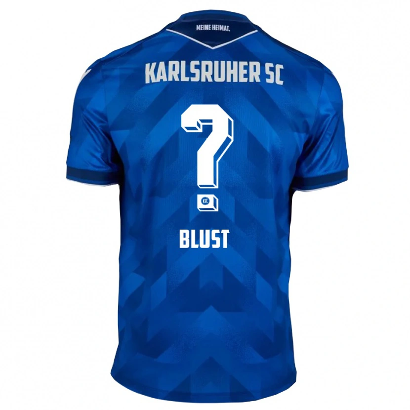 Danxen Dětské Amber Blust #0 Modrá Bílá Domů Hráčské Dresy 2025/26 Dres