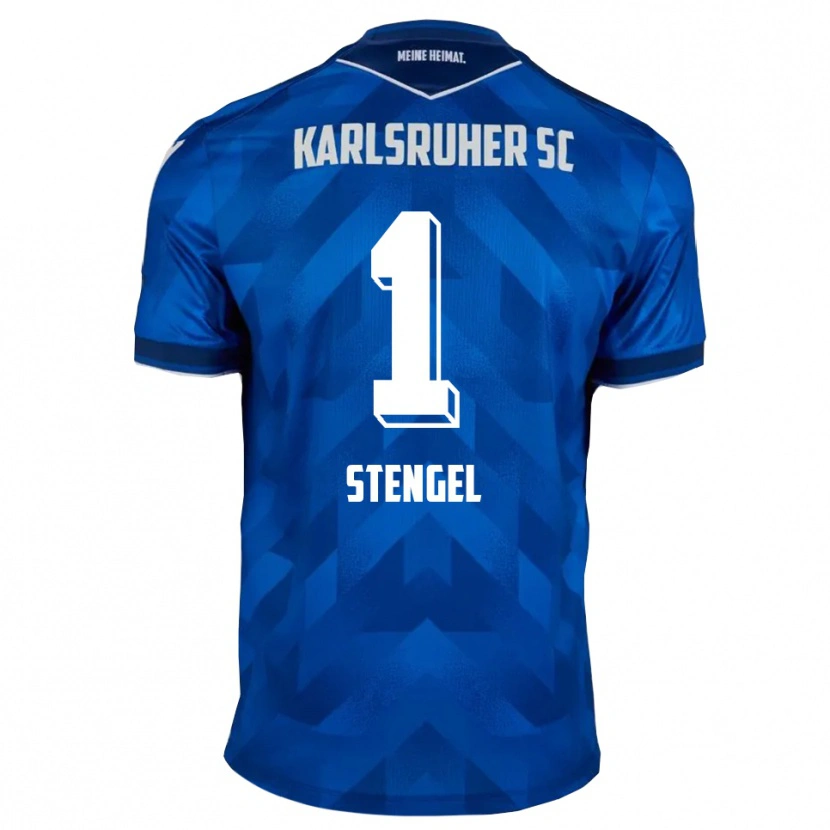 Danxen Dětské Konstantin Stengel #1 Modrá Bílá Domů Hráčské Dresy 2025/26 Dres