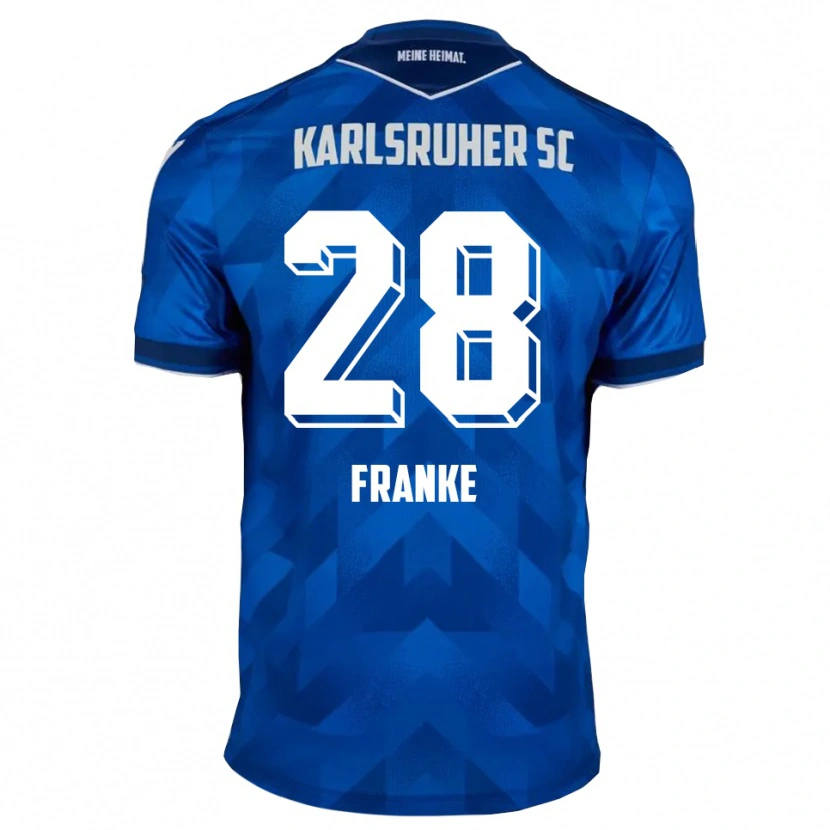Danxen Dětské Marcel Franke #28 Modrá Bílá Domů Hráčské Dresy 2025/26 Dres