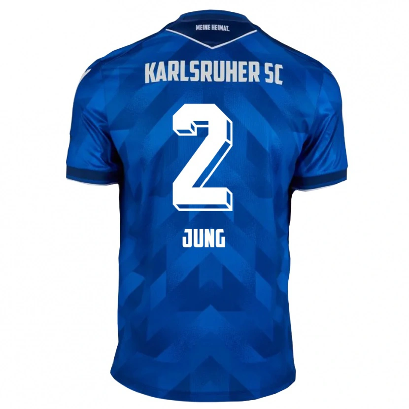Danxen Dětské Sebastian Jung #2 Modrá Bílá Domů Hráčské Dresy 2025/26 Dres