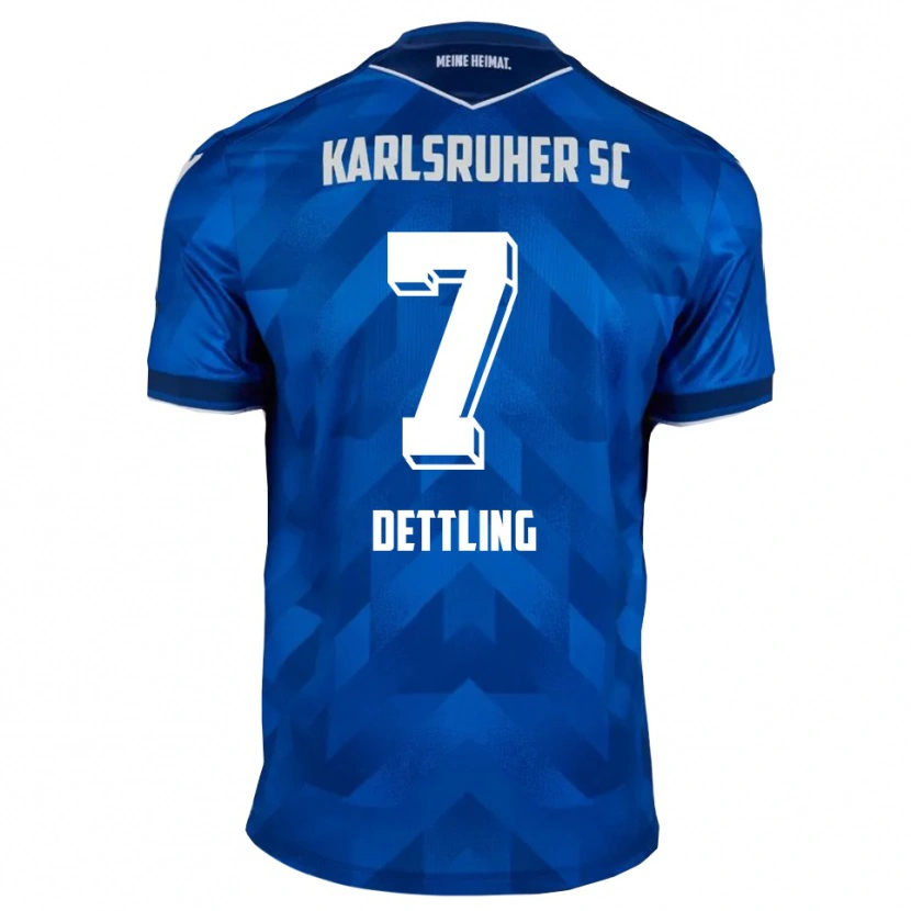 Danxen Dětské Luis Dettling #7 Modrá Bílá Domů Hráčské Dresy 2025/26 Dres