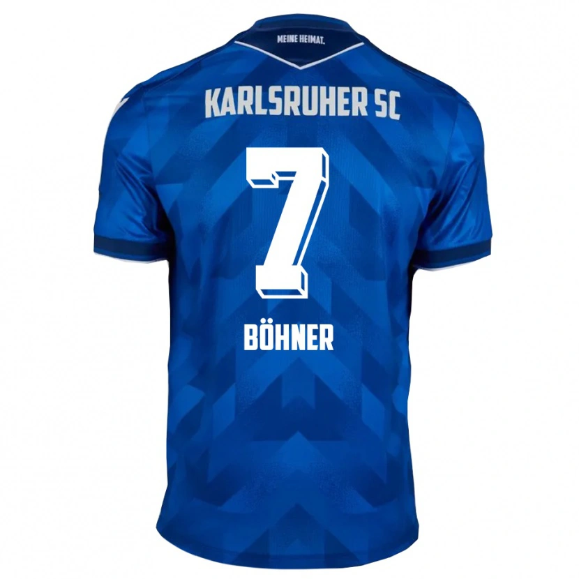 Danxen Dětské Alexander Böhner #7 Modrá Bílá Domů Hráčské Dresy 2025/26 Dres