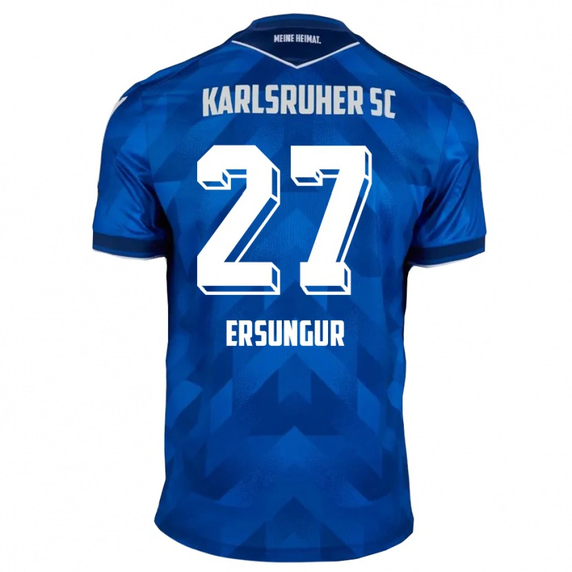 Danxen Dětské Ali-Eren Ersungur #27 Modrá Bílá Domů Hráčské Dresy 2025/26 Dres