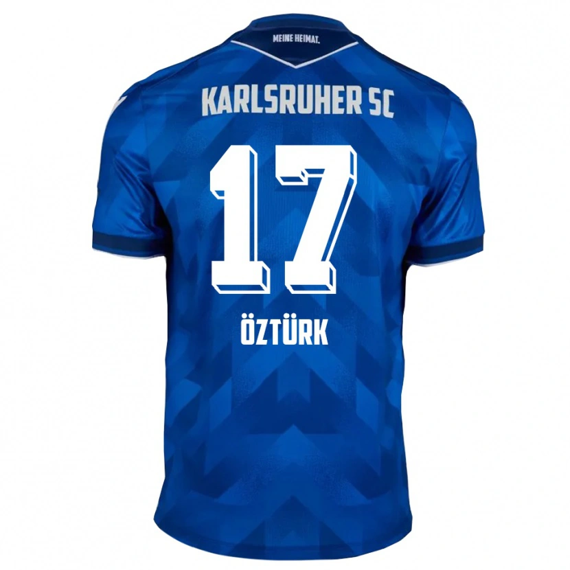 Danxen Dětské Eren Öztürk #17 Modrá Bílá Domů Hráčské Dresy 2025/26 Dres