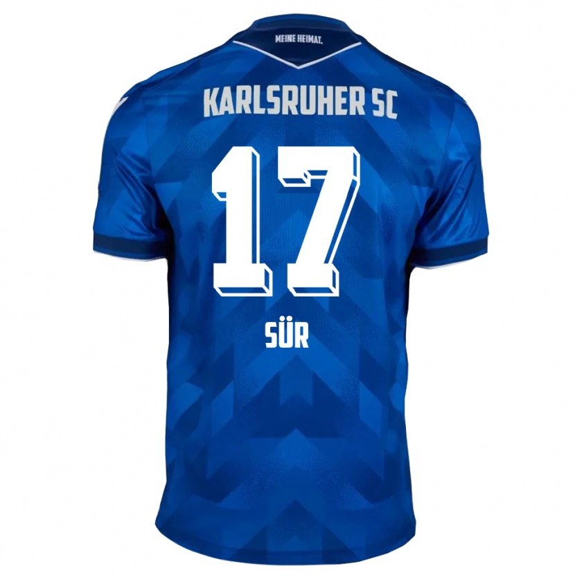 Danxen Dětské Devin Sür #17 Modrá Bílá Domů Hráčské Dresy 2025/26 Dres