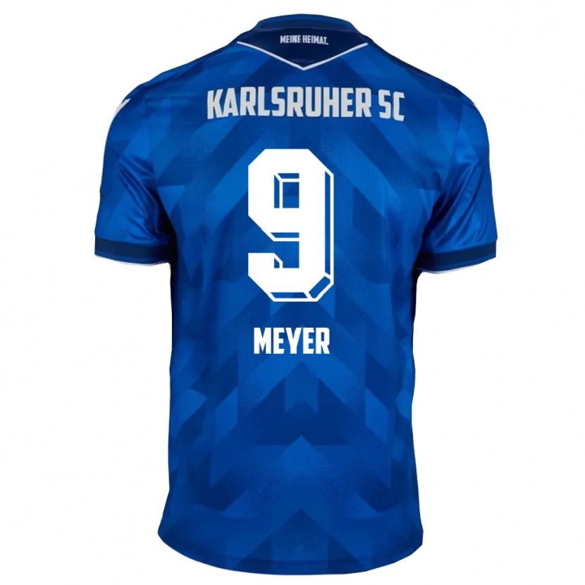 Danxen Dětské John Meyer #9 Modrá Bílá Domů Hráčské Dresy 2025/26 Dres
