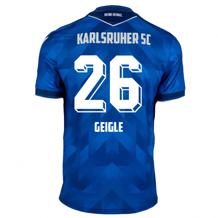 Danxen Dětské Fynn Geigle #26 Modrá Bílá Domů Hráčské Dresy 2025/26 Dres