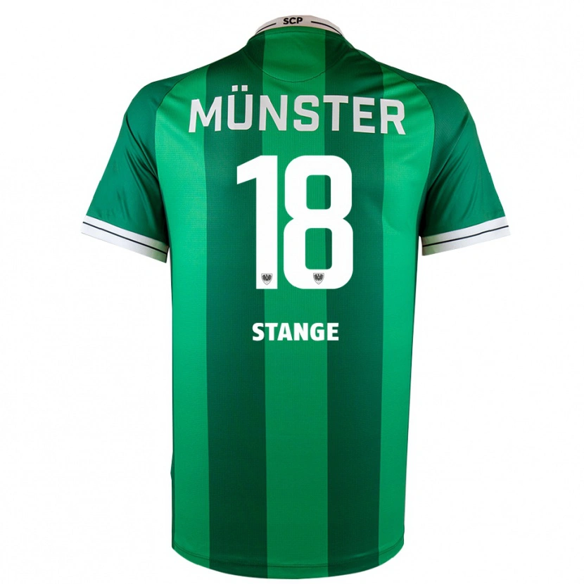 Danxen Dětské Anton Stange #18 Zelená Bílá Domů Hráčské Dresy 2025/26 Dres