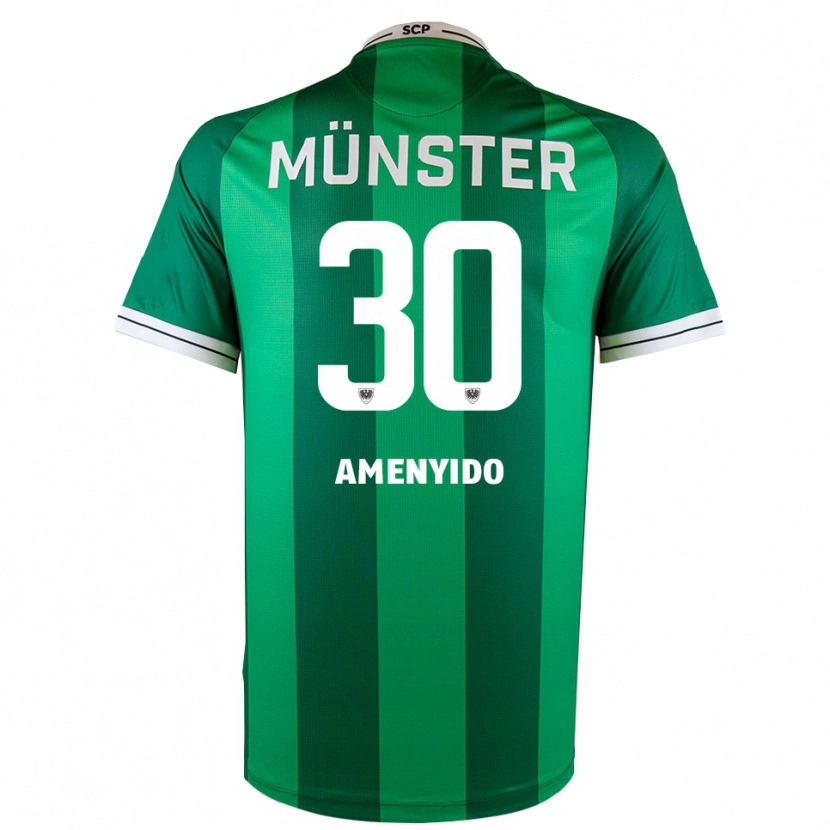 Danxen Dětské Etienne Amenyido #30 Zelená Bílá Domů Hráčské Dresy 2025/26 Dres