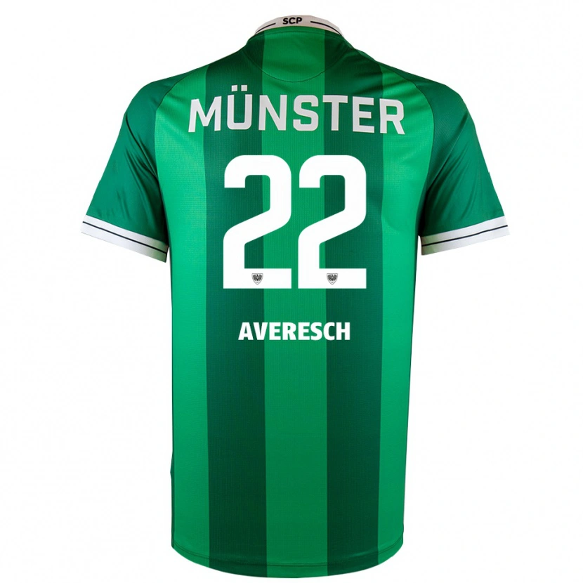 Danxen Dětské Noah Averesch #22 Zelená Bílá Domů Hráčské Dresy 2025/26 Dres