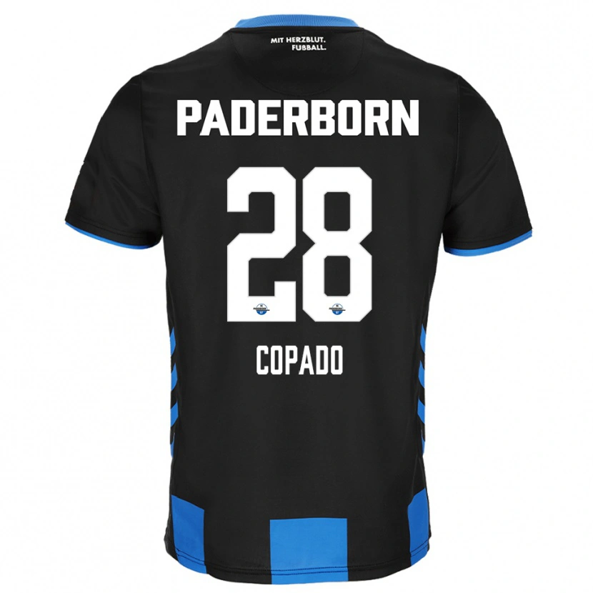 Danxen Dětské Lucas Copado #28 Černá Modrá Domů Hráčské Dresy 2025/26 Dres