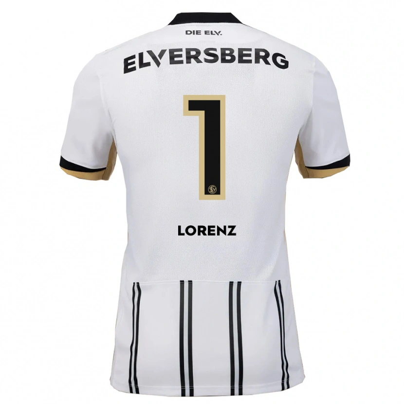Danxen Dětské Paul Lorenz #1 Bílá Černá Domů Hráčské Dresy 2025/26 Dres