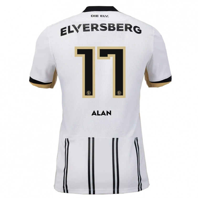 Danxen Dětské Alan Rodriguez #17 Bílá Černá Domů Hráčské Dresy 2025/26 Dres