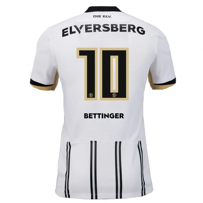 Danxen Dětské Pierre Bettinger #10 Bílá Černá Domů Hráčské Dresy 2025/26 Dres