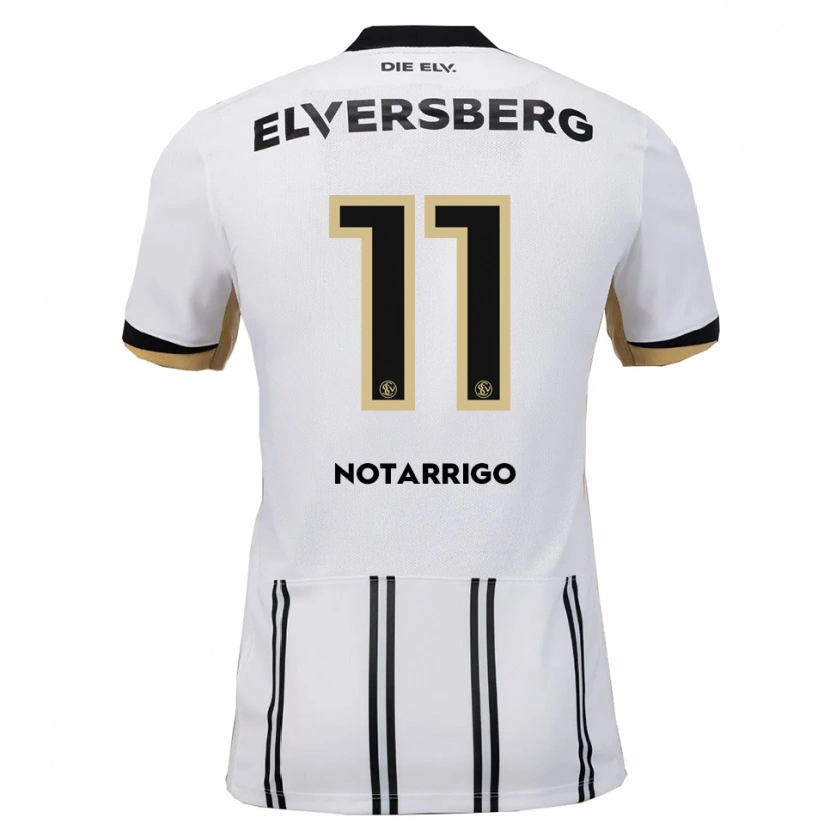 Danxen Dětské Lionel Notarrigo #11 Bílá Černá Domů Hráčské Dresy 2025/26 Dres