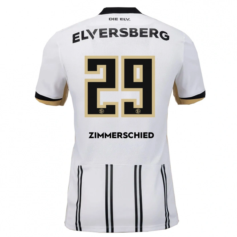 Danxen Dětské Tom Zimmerschied #29 Bílá Černá Domů Hráčské Dresy 2025/26 Dres