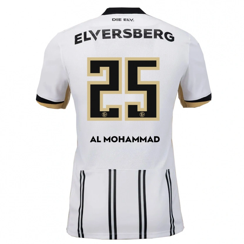 Danxen Dětské Loay Al Mohammad #25 Bílá Černá Domů Hráčské Dresy 2025/26 Dres