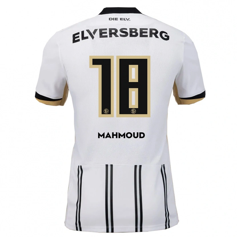 Danxen Dětské Mohammad Mahmoud #18 Bílá Černá Domů Hráčské Dresy 2025/26 Dres