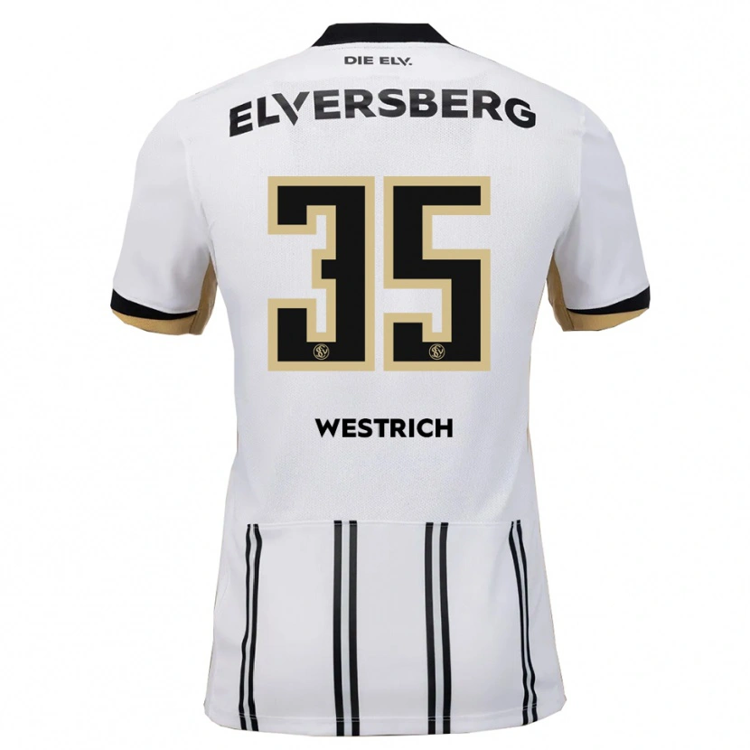 Danxen Dětské Louis Westrich #35 Bílá Černá Domů Hráčské Dresy 2025/26 Dres