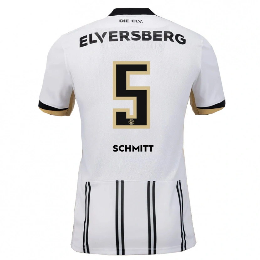 Danxen Dětské Leon Schmitt #5 Bílá Černá Domů Hráčské Dresy 2025/26 Dres