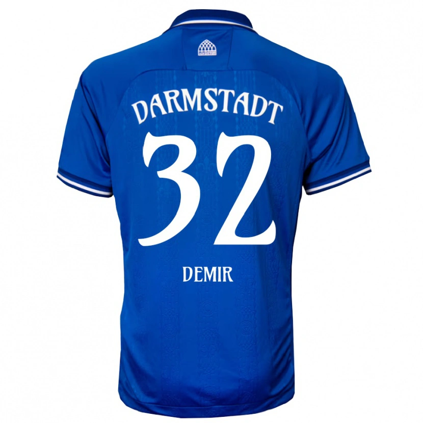 Danxen Dětské Lean Demir #32 Modrá Bílá Domů Hráčské Dresy 2025/26 Dres