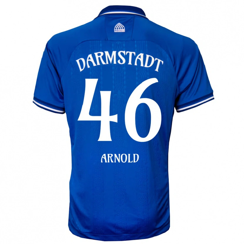 Danxen Dětské Tim Arnold #46 Modrá Bílá Domů Hráčské Dresy 2025/26 Dres