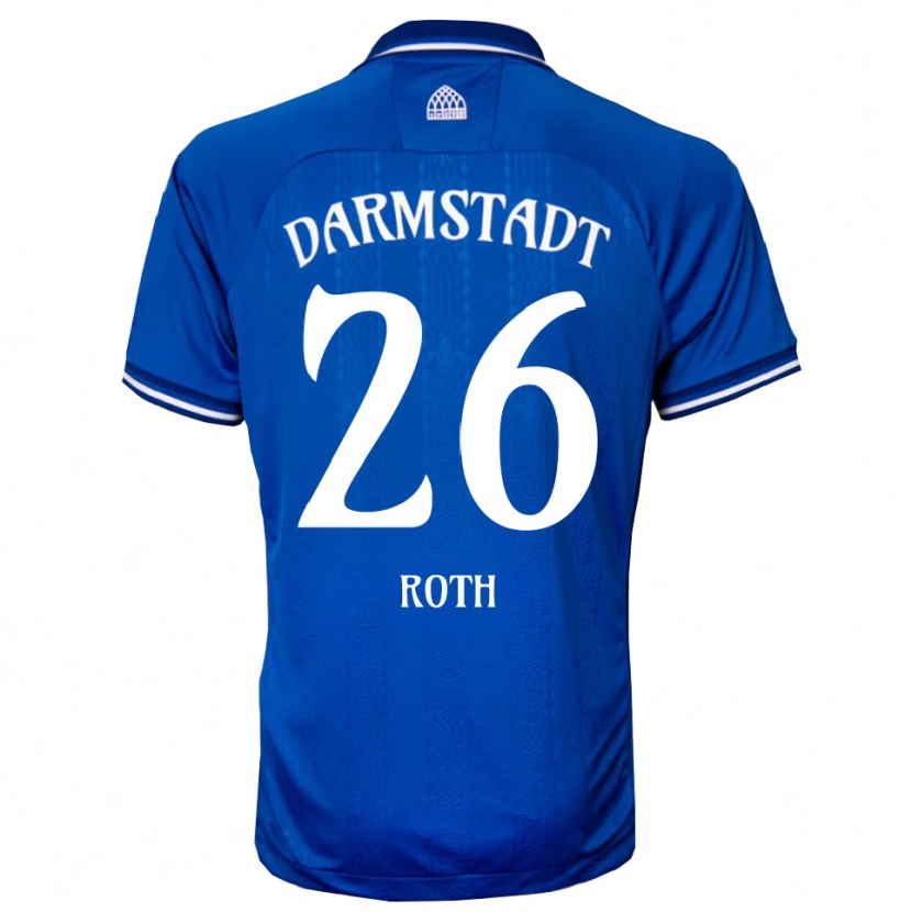 Danxen Dětské Maximilian Roth #26 Modrá Bílá Domů Hráčské Dresy 2025/26 Dres