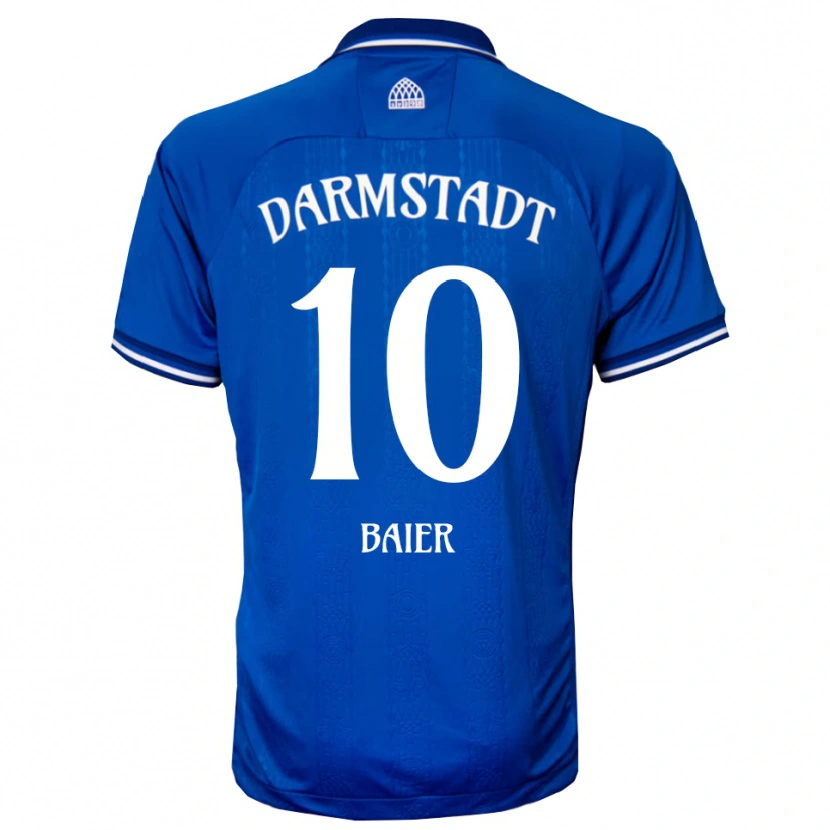 Danxen Dětské Nico Baier #10 Modrá Bílá Domů Hráčské Dresy 2025/26 Dres
