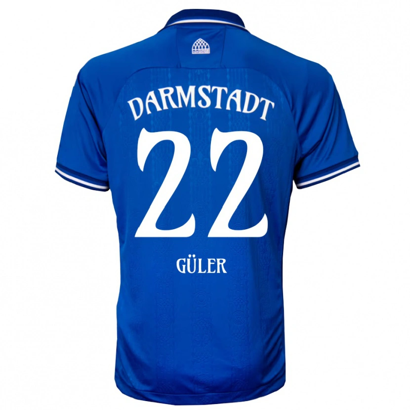 Danxen Dětské Serhat-Semih Güler #22 Modrá Bílá Domů Hráčské Dresy 2025/26 Dres
