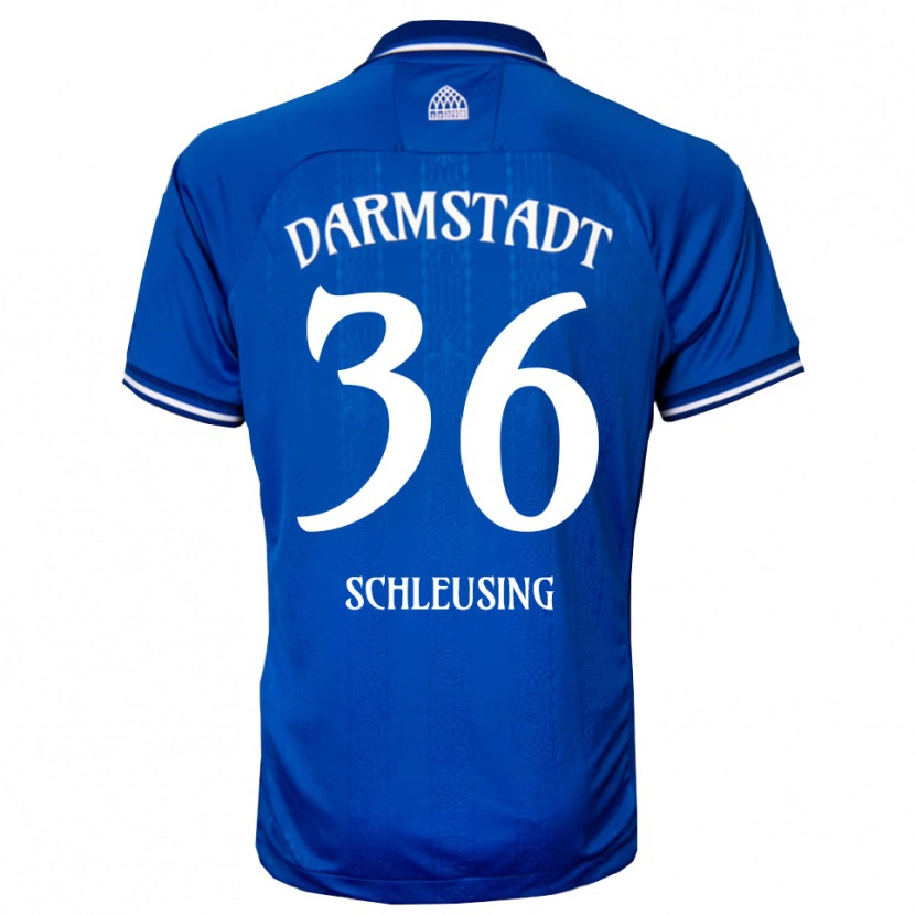 Danxen Dětské Lenox Schleusing #36 Modrá Bílá Domů Hráčské Dresy 2025/26 Dres