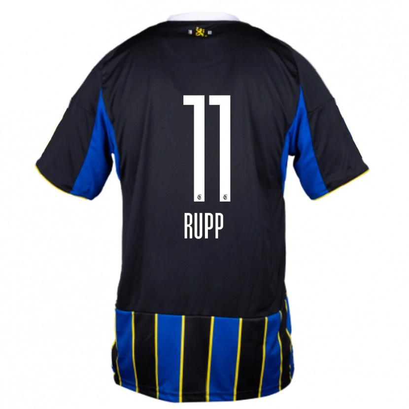 Danxen Dětské Finn Rupp #11 Modrá Černá Žlutá Domů Hráčské Dresy 2025/26 Dres