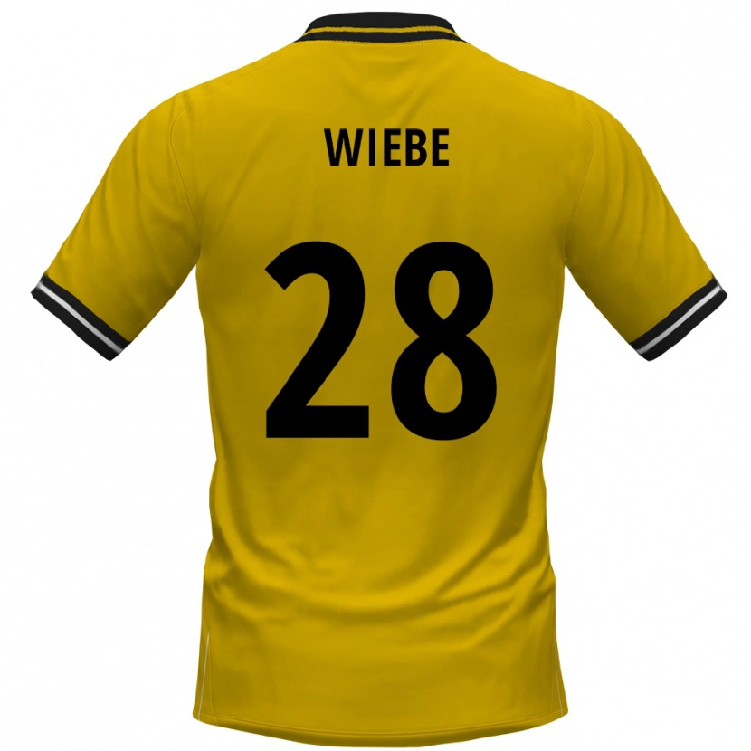 Danxen Dětské Danilo Wiebe #28 Žlutá Černá Domů Hráčské Dresy 2025/26 Dres