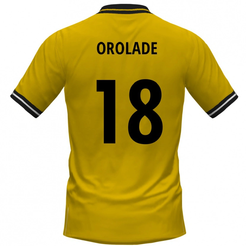 Danxen Dětské Jolasonmi Orolade #18 Žlutá Černá Domů Hráčské Dresy 2025/26 Dres