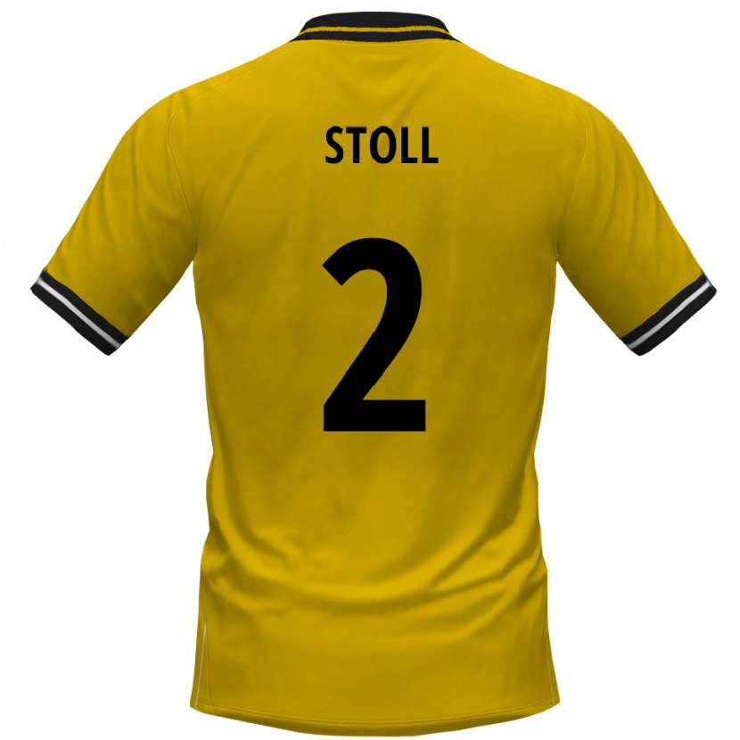 Danxen Dětské Patrick Stoll #2 Žlutá Černá Domů Hráčské Dresy 2025/26 Dres
