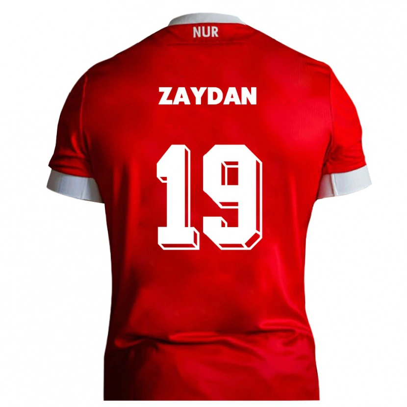 Danxen Dětské Jannis Zaydan #19 Červená Bílá Domů Hráčské Dresy 2025/26 Dres