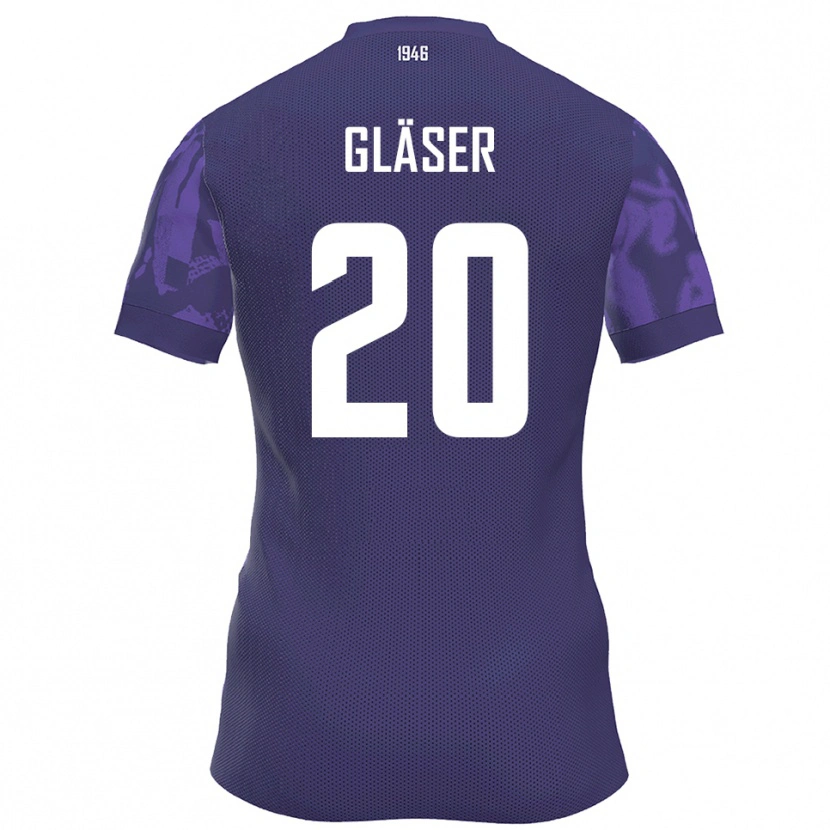 Danxen Dětské Philipp Gläser #20 Fialová Bílá Domů Hráčské Dresy 2025/26 Dres