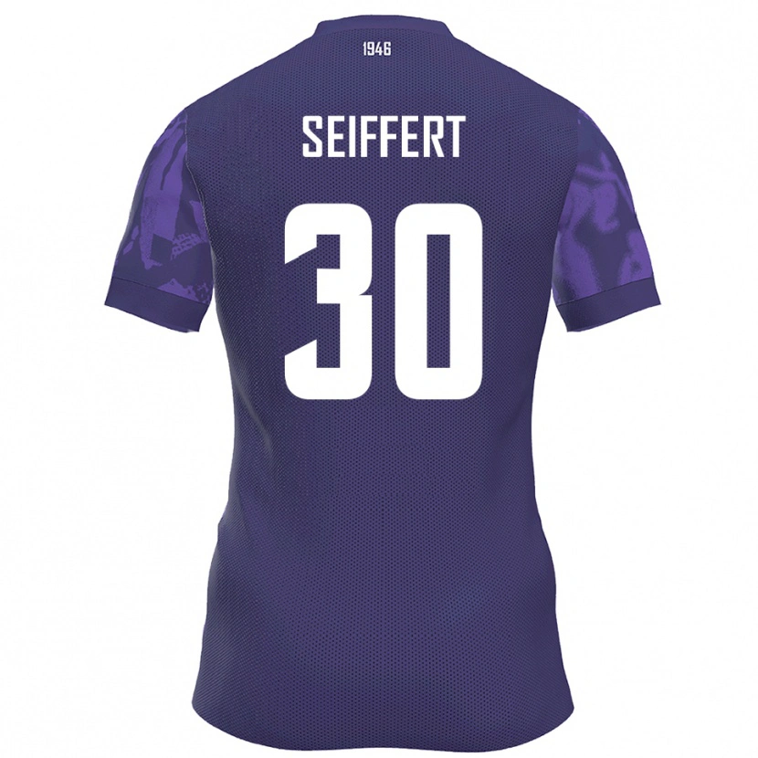 Danxen Dětské Moritz Seiffert #30 Fialová Bílá Domů Hráčské Dresy 2025/26 Dres