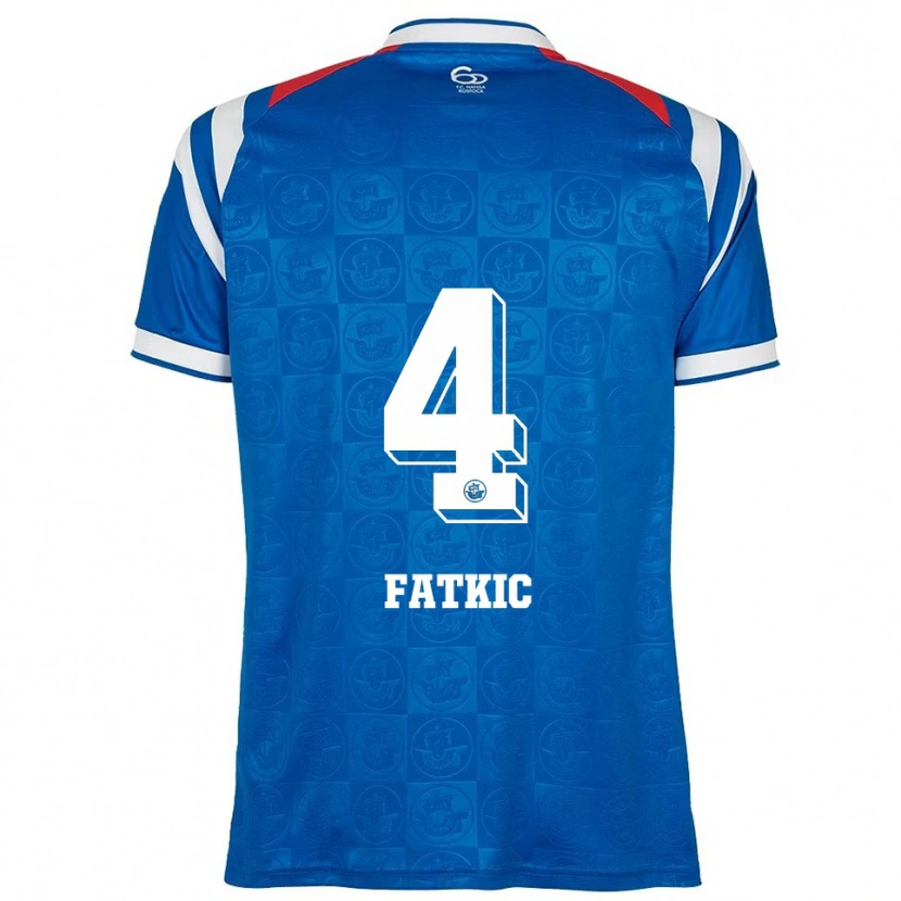 Danxen Dětské Kenan Fatkic #4 Modrá Bílá Červená Domů Hráčské Dresy 2025/26 Dres