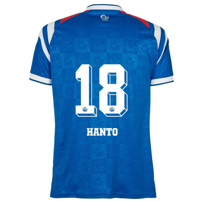 Danxen Dětské Celine Hanto #18 Modrá Bílá Červená Domů Hráčské Dresy 2025/26 Dres