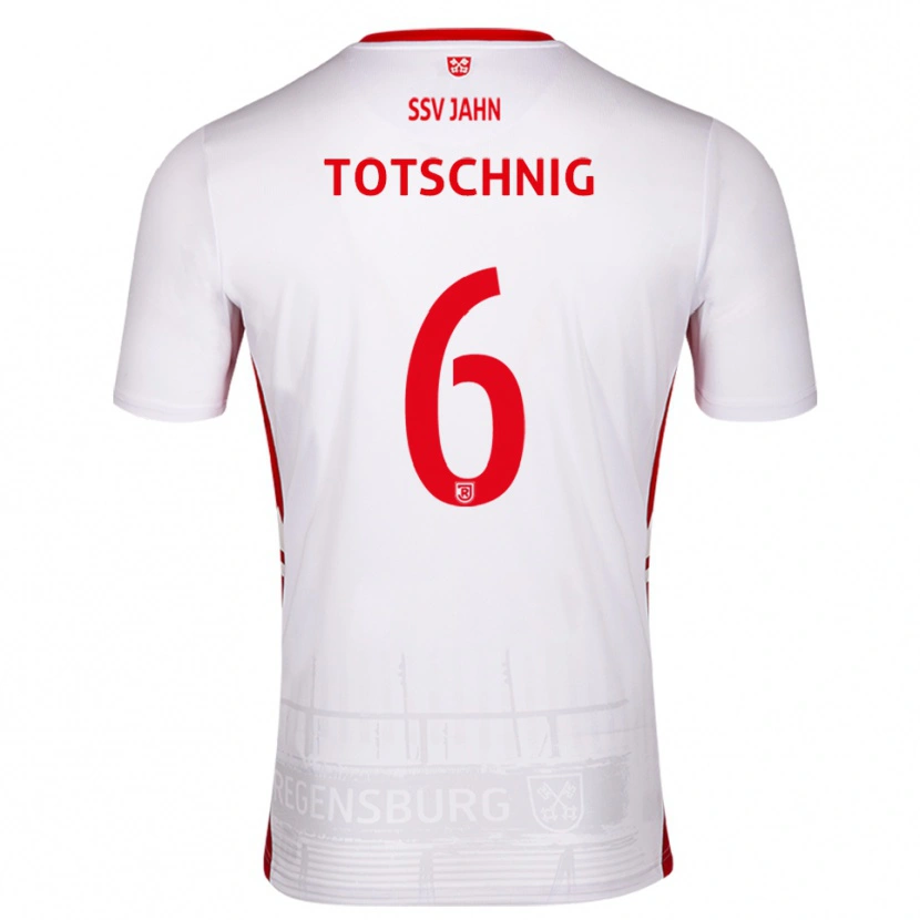 Danxen Dětské Josef Totschnig #6 Bílá Červená Domů Hráčské Dresy 2025/26 Dres