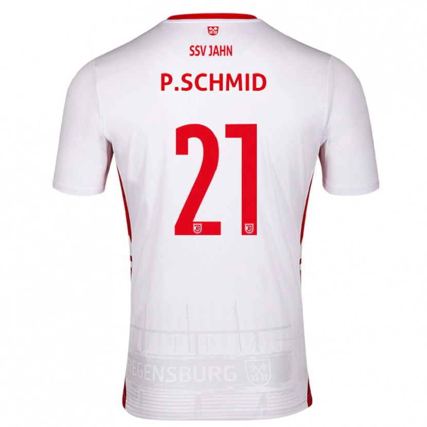 Danxen Dětské Paul Schmid #21 Bílá Červená Domů Hráčské Dresy 2025/26 Dres